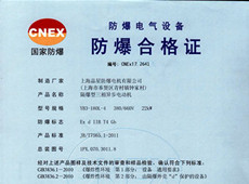 Explosion proof certificate