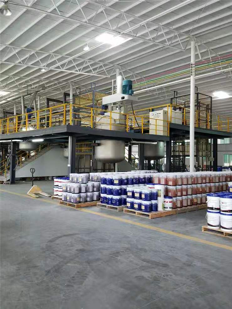 Latex paint production line