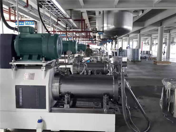 Industrial paint production line